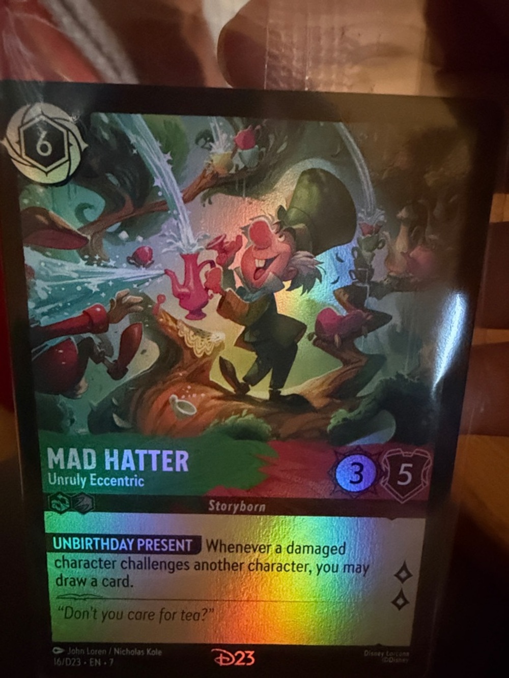Disney Lorcana Mad Hatter card